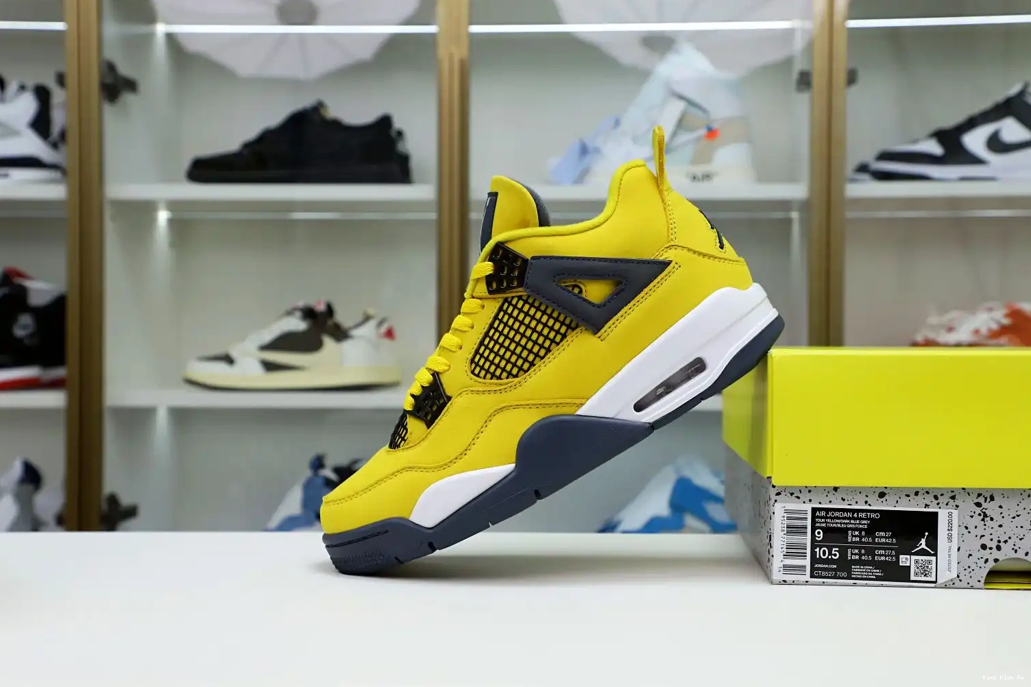 AIR JORDAN 4 Kimikick JORDAN AIR 2021 'LIGHTNING' RETRO 0818